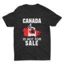 Premium Unisex Crewneck T-Shirt – 'Canada is Not for Sale' Graphic Tee