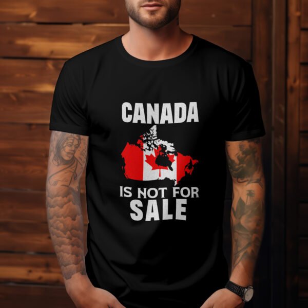 Premium Unisex Crewneck T-Shirt – 'Canada is Not for Sale' Graphic Tee