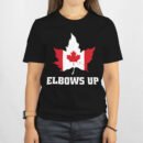 Premium Unisex Crewneck T-Shirt – 'Elbows Up' Graphic Tee