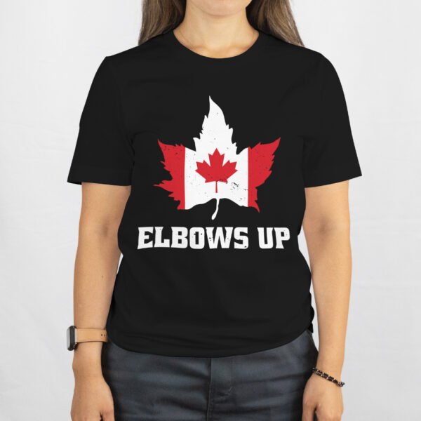 Premium Unisex Crewneck T-Shirt – 'Elbows Up' Graphic Tee - Image 4