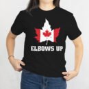 Premium Unisex Crewneck T-Shirt – 'Elbows Up' Graphic Tee