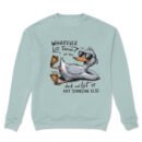 Premium Drop Shoulder Crewneck Sweatshirt – Chill Duck Funny Quote