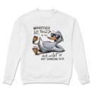 Premium Drop Shoulder Crewneck Sweatshirt – Chill Duck Funny Quote