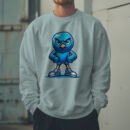 Premium Drop Shoulder Crewneck Sweatshirt – Angry Blue Bird