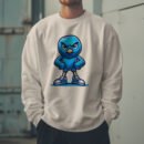 Premium Drop Shoulder Crewneck Sweatshirt – Angry Blue Bird