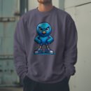 Premium Drop Shoulder Crewneck Sweatshirt – Angry Blue Bird