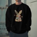 Premium Drop Shoulder Crewneck Sweatshirt – Boho Floral Bunny