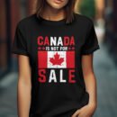 Premium Unisex Crewneck T-Shirt – 'Canada is Not for Sale' Graphic Tee