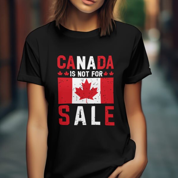 Premium Unisex Crewneck T-Shirt – 'Canada is Not for Sale' Graphic Tee - Image 14