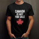 Premium Unisex Crewneck T-Shirt – 'Canada is Not for Sale' Graphic Tee