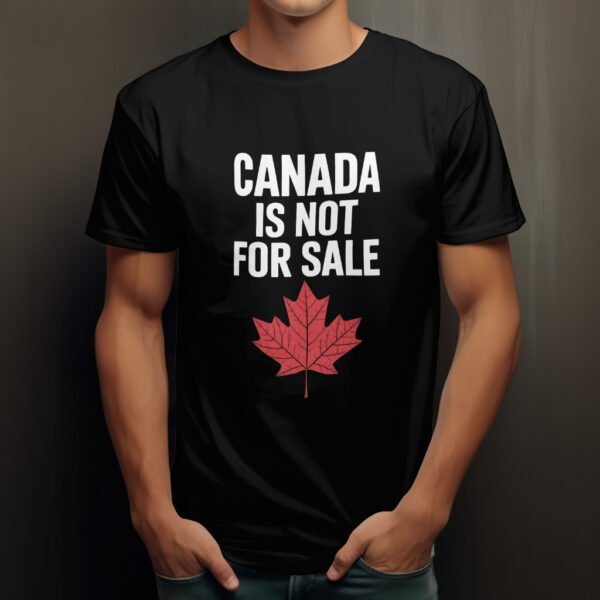 Premium Unisex Crewneck T-Shirt – 'Canada is Not for Sale' Graphic Tee - Image 3