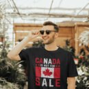 Premium Unisex Crewneck T-Shirt – 'Canada is Not for Sale' Graphic Tee