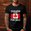 Premium Unisex Crewneck T-Shirt – 'Canada is Not for Sale' Graphic Tee