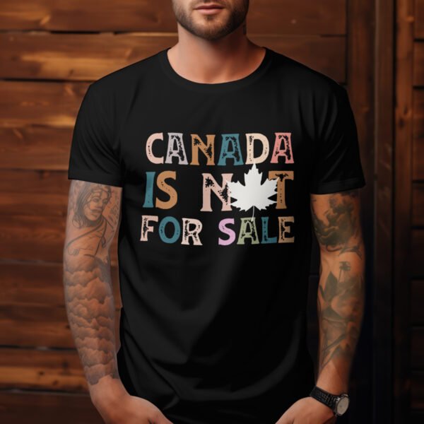 Premium Unisex Crewneck T-Shirt – 'Canada is Not for Sale' Graphic Tee - Image 3