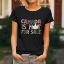 Premium Unisex Crewneck T-Shirt – 'Canada is Not for Sale' Graphic Tee