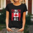 Premium Unisex Crewneck T-Shirt – 'Canada is Not for Sale' Graphic Tee