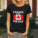 Premium Unisex Crewneck T-Shirt – 'Canada is Not for Sale' Graphic Tee