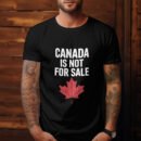 Premium Unisex Crewneck T-Shirt – 'Canada is Not for Sale' Graphic Tee