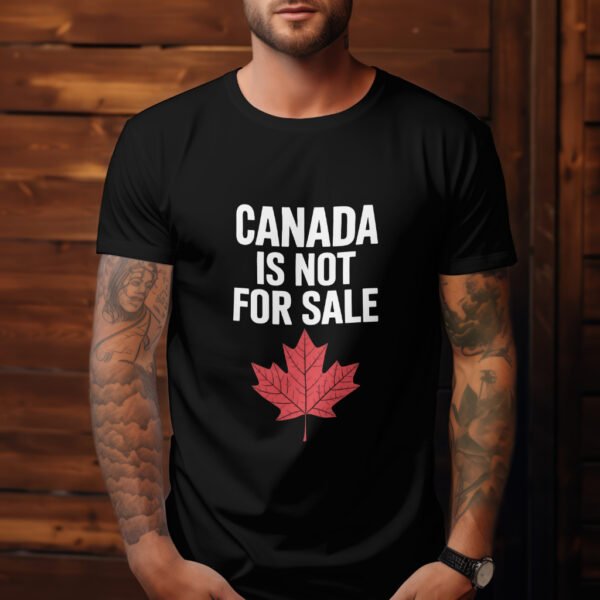 Premium Unisex Crewneck T-Shirt – 'Canada is Not for Sale' Graphic Tee - Image 5