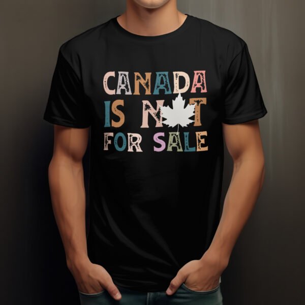 Premium Unisex Crewneck T-Shirt – 'Canada is Not for Sale' Graphic Tee - Image 5