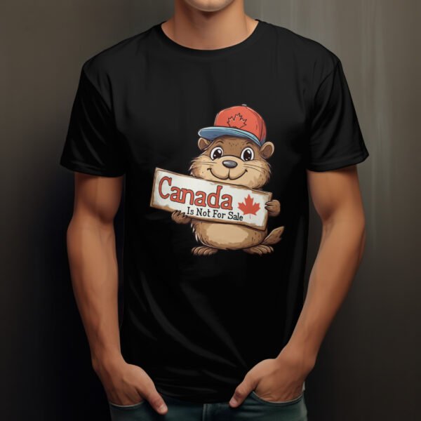 Premium Unisex Crewneck T-Shirt – Cute 'Canada is Not for Sale' Graphic Tee - Image 5