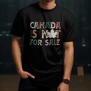 Premium Unisex Crewneck T-Shirt – 'Canada is Not for Sale' Graphic Tee