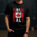 Premium Unisex Crewneck T-Shirt – 'Canada is Not for Sale' Graphic Tee