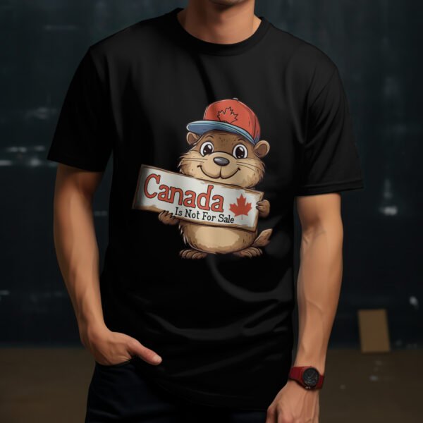 Premium Unisex Crewneck T-Shirt – Cute 'Canada is Not for Sale' Graphic Tee