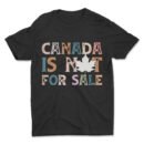 Premium Unisex Crewneck T-Shirt – 'Canada is Not for Sale' Graphic Tee