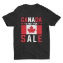 Premium Unisex Crewneck T-Shirt – 'Canada is Not for Sale' Graphic Tee