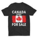 Premium Unisex Crewneck T-Shirt – 'Canada is Not for Sale' Graphic Tee