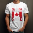 Premium Unisex Crewneck T-Shirt – 'Canada is Not for Sale' Graphic Tee