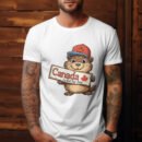 Premium Unisex Crewneck T-Shirt – Cute 'Canada is Not for Sale' Graphic Tee