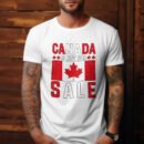 Premium Unisex Crewneck T-Shirt – 'Canada is Not for Sale' Graphic Tee