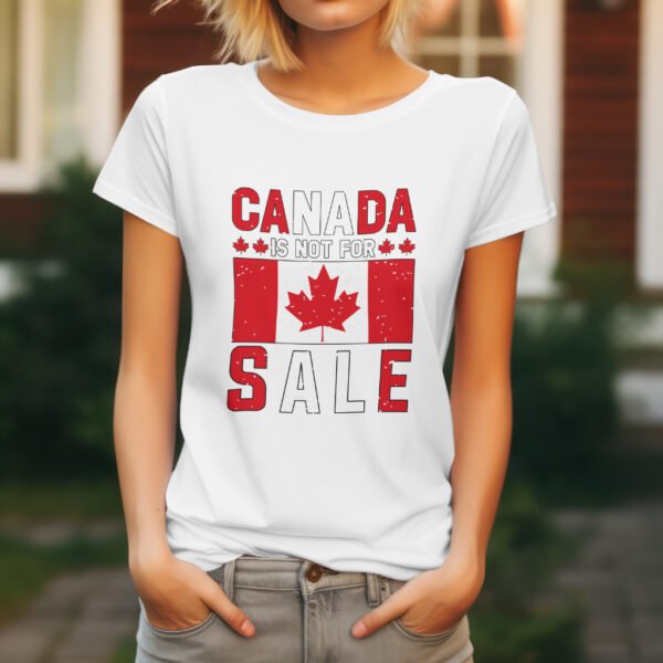 Premium Unisex Crewneck T-Shirt – 'Canada is Not for Sale' Graphic Tee - Image 11