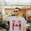 Premium Unisex Crewneck T-Shirt – 'Canada is Not for Sale' Graphic Tee