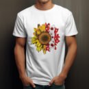 Premium Unisex Crewneck black T-Shirt – Sunflower Graphic Tee