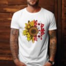 Premium Unisex Crewneck black T-Shirt – Sunflower Graphic Tee