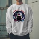 Premium Drop Shoulder Crewneck Sweatshirt – Love Cats Under Moonlight