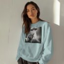 Alien Cat Selfie Sweatshirt – UFO Aesthetic Drop Shoulder Crewneck | Unisex Streetwear