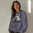 Alien Cat Selfie Sweatshirt – UFO Aesthetic Drop Shoulder Crewneck | Unisex Streetwear