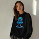 Premium Drop Shoulder Crewneck Sweatshirt – Angry Blue Bird