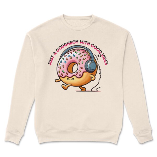 Premium Drop Shoulder Crewneck Sweatshirt – Doughboy Good Vibes - Image 2