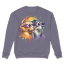 Premium Drop Shoulder Crewneck Sweatshirt – Solar Eclipse Dogs