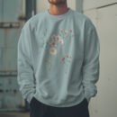Premium Drop Shoulder Crewneck Floral Sweatshirt