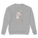 Premium Drop Shoulder Crewneck Floral Sweatshirt