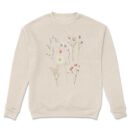 Premium Drop Shoulder Crewneck Floral Sweatshirt