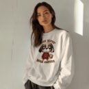 Premium Drop Shoulder Crewneck Sweatshirt – Less Sleep More Coffee Dog