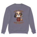 Premium Drop Shoulder Crewneck Sweatshirt – Less Sleep More Coffee Dog