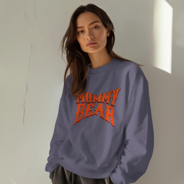 Premium Drop Shoulder Crewneck Sweatshirt - Mommy Bear - Image 2